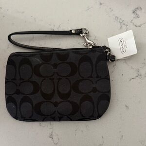 Coach Black and Gray Wristlet